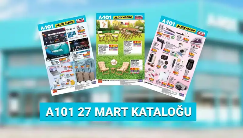27 Mart'ta A101'de Vahşi İndirimler: Dizüstü Bilgisayardan Ev Ürünlerine Her Şey Var!