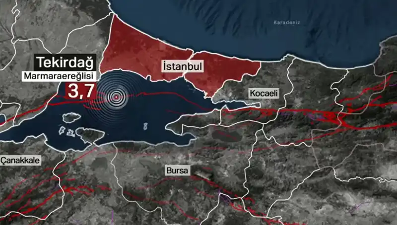 Marmara Denizi'nde Şiddetli Deprem: 3,7 Büyüklüğündeki Sarsıntı İle Neler Yaşandı?