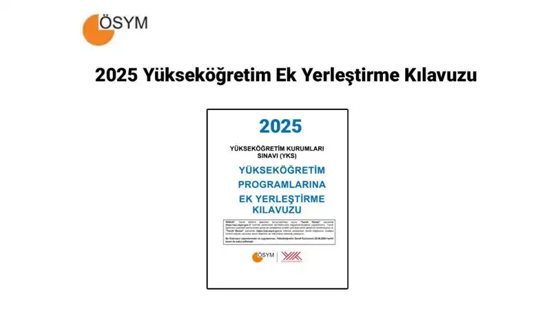 2025 Yükseköğretim Ek Yerleştirme Kılavuzu: ÖSYM'den Açıklama Geldi